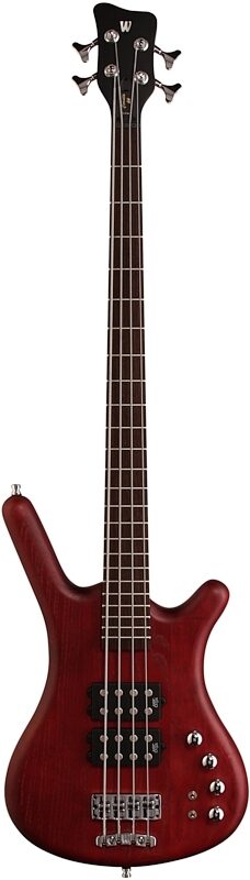 Warwick GPS Corvette Double Buck 4 Electric Bass, Burgundy Red Oil, Full Straight Front