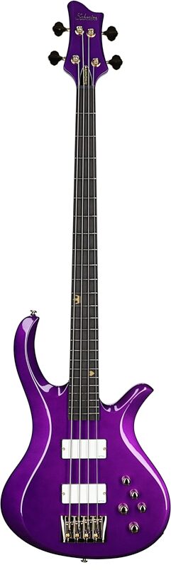Schecter FreeZesicle 4 Electric Bass, Purple, Full Straight Front