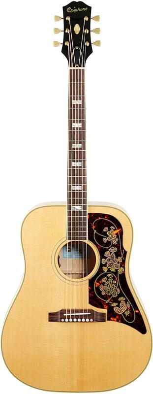 Epiphone USA Frontier Acoustic-Electric Guitar (with Case), Antique Natural, Full Straight Front