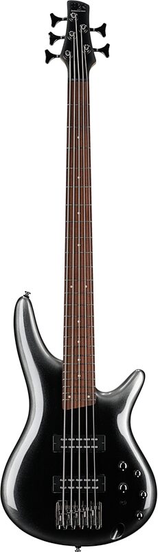 Ibanez SR305E Electric Bass, 5-String, Midnight Gray Burst, Full Straight Front