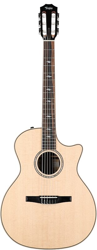 Taylor 814ce-N Grand Auditorium Classical Nylon Acoustic-Electric Guitar (with Case), New, Full Straight Front