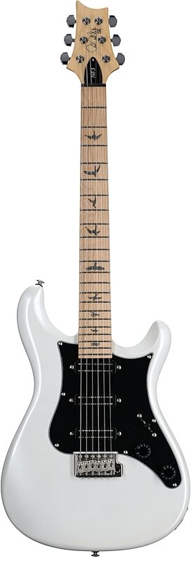 PRS Paul Reed Smith SE NF3 Electric Guitar, with Maple Fingerboard (with Gig Bag), Pearl White, Blemished, Full Straight Front