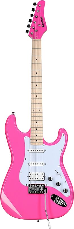 Kramer Focus VT-211S Electric Guitar, Neon Pink, Blemished, Full Straight Front
