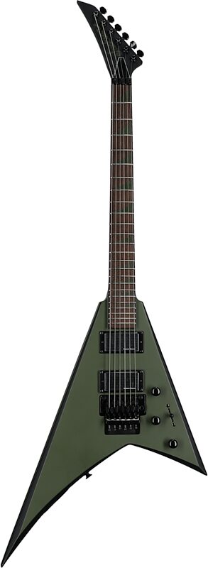Jackson X Series Rhoads RRX24 Electric Guitar, with Laurel Fingerboard, Matte Army Drab, with Black Bevel, Full Straight Front