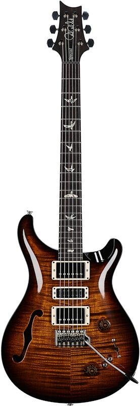 PRS Paul Reed Smith Special Semi-Hollowbody Electric Guitar (with Case), Black Gold Burst, Full Straight Front