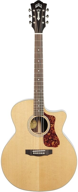 Guild Westerly F-150CE Jumbo Acoustic-Electric Guitar (with Gig Bag), New, Full Straight Front