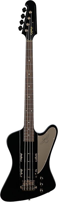 Epiphone Rex Brown Thunderbird Electric Bass (with Hard Case), Ebony, Full Straight Front