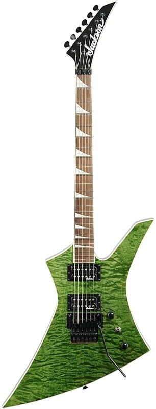 Jackson X Series Kelly KEXQ Electric Guitar, Transparent Green, Laurel Fingerboard, Full Straight Front