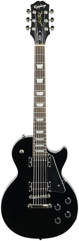 Epiphone Les Paul Studio Electric Guitar, Ebony, Blemished, Full Straight Front