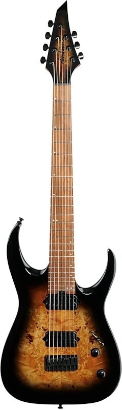 Jackson HT7P Pro Misha Mansoor Electric Guitar, 7-String, Black Burst, USED, Scratch and Dent, Full Straight Front