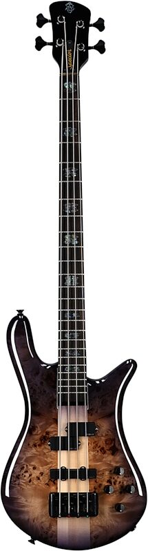 Spector Euro 4 Custom Electric Bass (with Gig Bag), Natural Violet Burst Gloss, Full Straight Front