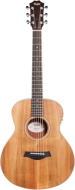 Taylor GS Mini-e Koa Acoustic-Electric Guitar, Left-Handed (with Gig Bag), New, Full Straight Front
