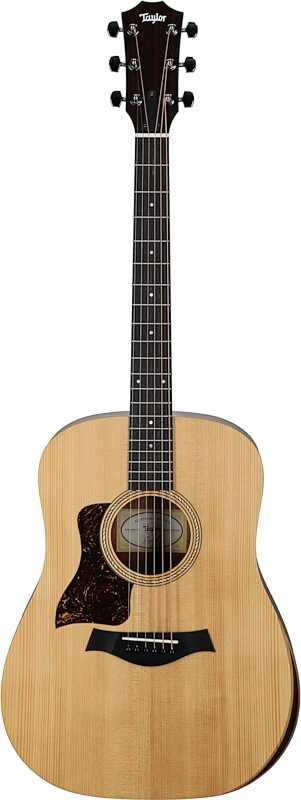 Taylor Academy 10 Dreadnought Acoustic-Electric Guitar, Left Handed (with Gig Bag), Natural, Full Straight Front