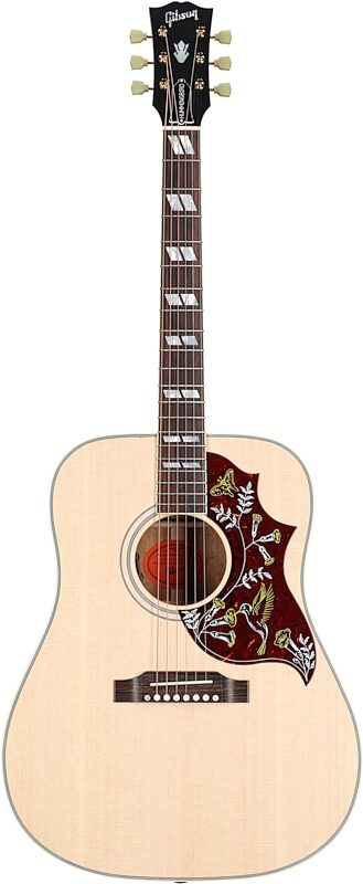 Gibson Hummingbird Faded Acoustic-Electric Guitar (with Case), Antique Natural, Full Straight Front