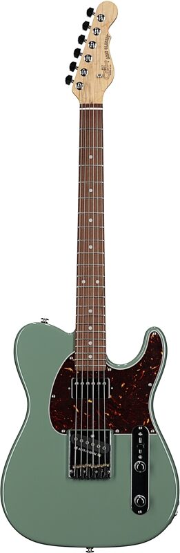 G&L Fullerton Deluxe ASAT Classic Bluesboy Electric Guitar (with Gig Bag), Matcha Tea, Full Straight Front