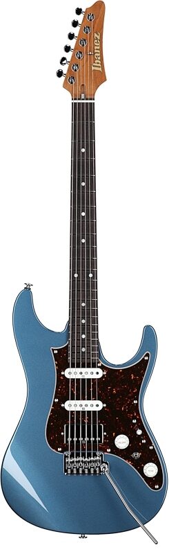 Ibanez AZ2204N Prestige Electric Guitar (with Case), Prussian Blue Metal, Full Straight Front
