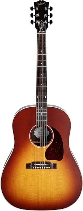 Gibson J-45 Studio Rosewood Acoustic-Electric Guitar (with Case), Satin Rosewood Burst, Scratch and Dent, Full Straight Front