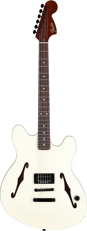 Fender Tom DeLonge Starcaster Electric Guitar, Olympic White, Full Straight Front