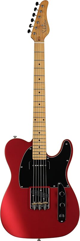 Schecter PT Special Electric Guitar, Satin Candy Apple Red, Full Straight Front