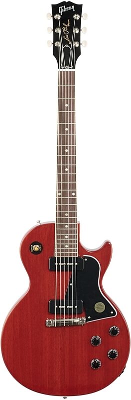 Gibson Les Paul Special Electric Guitar (with Case), Vintage Cherry, Full Straight Front