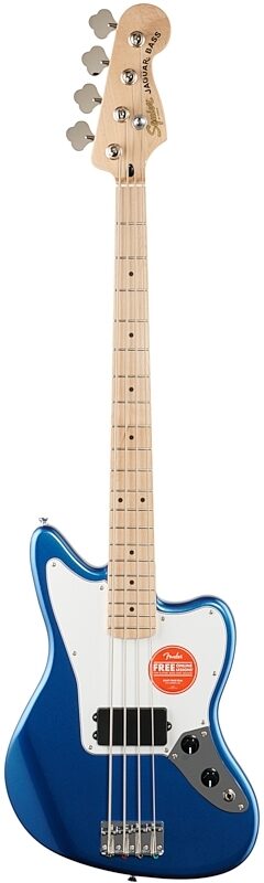 Squier Affinity Jaguar Bass H Electric Bass, Maple Fingerboard, Lake Placid Blue, Full Straight Front