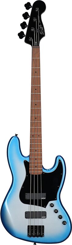 Squier Contemporary Active HH Jazz Bass Guitar, with Maple Fingerboard, Sky Burst, Full Straight Front