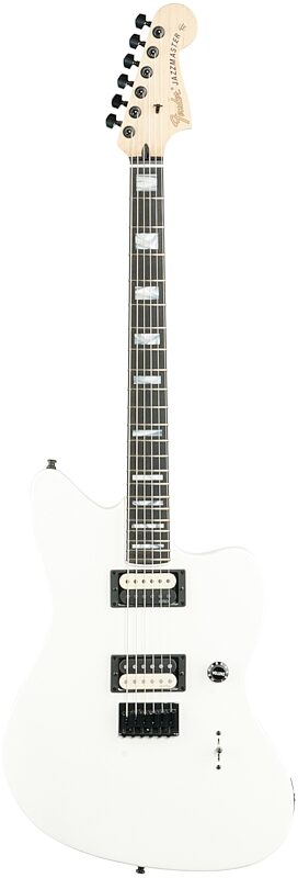 Fender Jim Root Jazzmaster Electric Guitar, Ebony Fingerboard (with Case), Satin White, Full Straight Front
