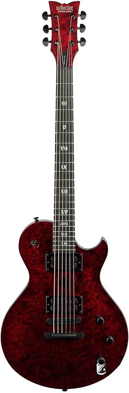 Schecter Solo II Apocalypse Electric Guitar, Red Reign, Stop Tail Bridge, Full Straight Front