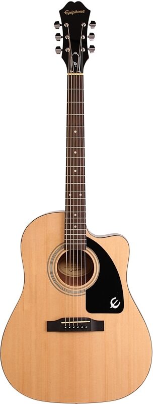 Epiphone J-15 EC Cutaway Acoustic-Electric Guitar, Natural, Full Straight Front