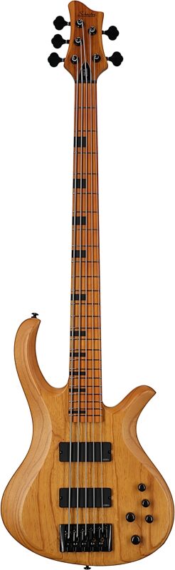 Schecter Session Riot 5 Electric Bass, Aged Natural Satin, Full Straight Front