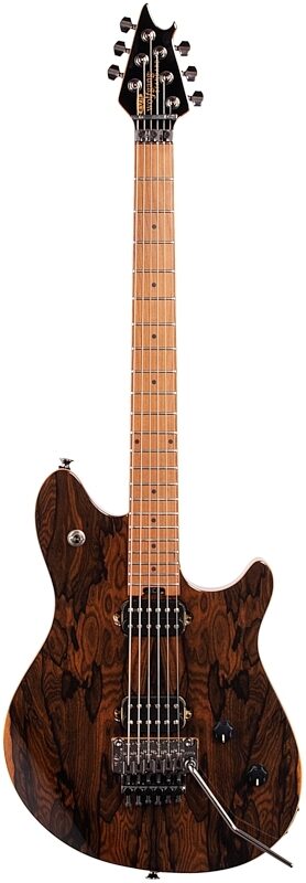 EVH Eddie Van Halen WG Wolfgang Standard Exotic Electric Guitar, with Maple Fingerboard, Ziricote, Natural, Full Straight Front