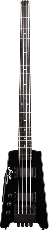 Steinberger Spirit XT-2 Standard Electric Bass, Left-Handed (with Gig Bag), Black, Full Straight Front
