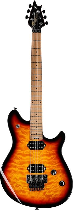 EVH Eddie Van Halen Wolfgang WG Standard Quilt Maple Electric Guitar, 3-Color Sunburst, Full Straight Front
