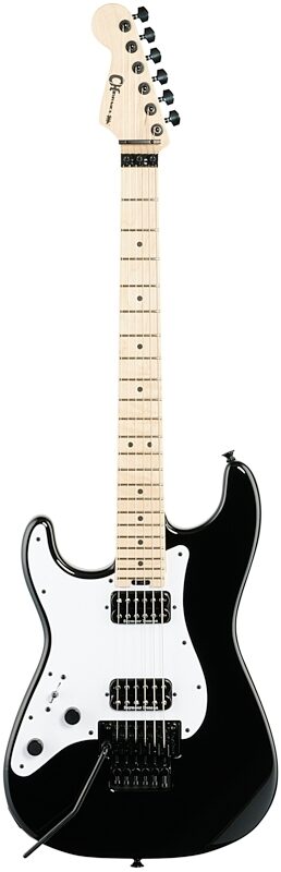 Charvel Pro-Mod So-Cal SC1 HH Electric Guitar, Left-Handed, Gloss Black, Full Straight Front