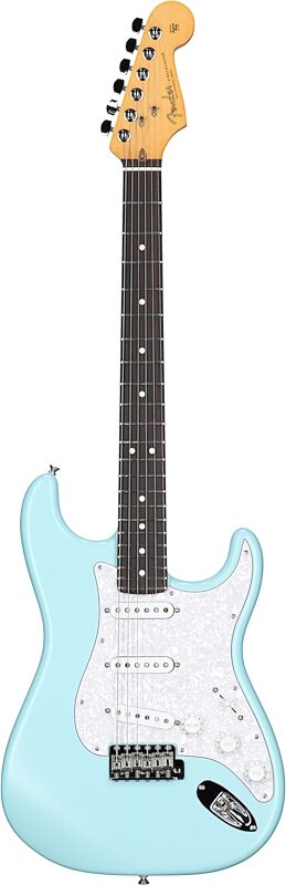 Fender Limited Edition Cory Wong Stratocaster Electric Guitar (with Case), Daphne Blue, Full Straight Front