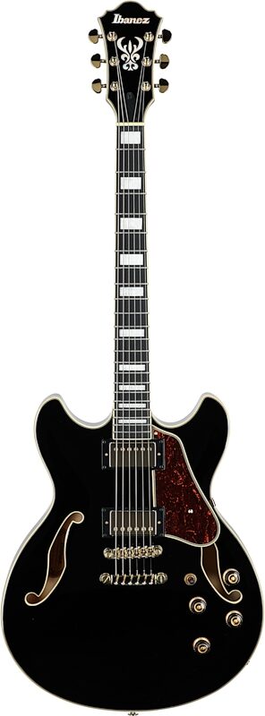 Ibanez AS93BC Artcore Expressionist Semi-hollowbody Electric Guitar, Black, Full Straight Front
