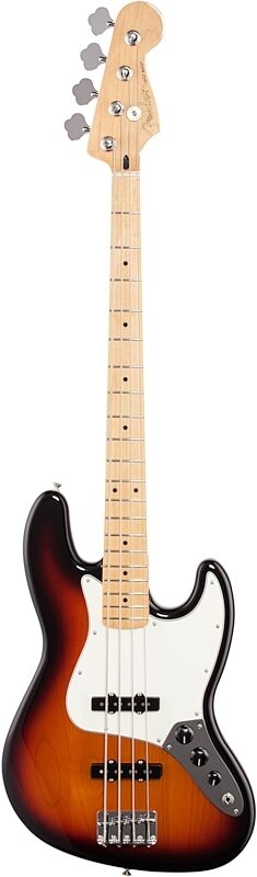 Fender Player Jazz Electric Bass, Maple Fingerboard, 3-Color Sunburst, Full Straight Front