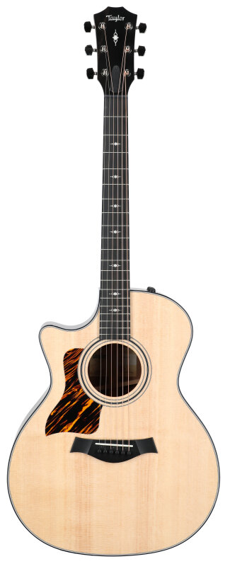 Taylor 314ce Grand Auditorium Acoustic-Electric Guitar, Left-Handed (with Case), Natural, Full Straight Front