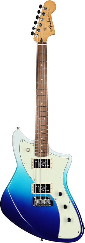 Fender Player Plus Meteora Electric Guitar (with Gig Bag), Belair Blue, Pau Ferro, Full Straight Front