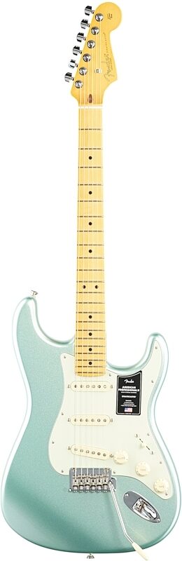 Fender American Pro II Stratocaster Electric Guitar, Maple Fingerboard (with Case), Surf Green, Full Straight Front