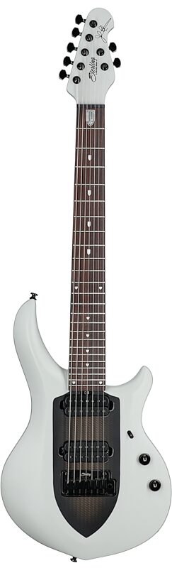 Sterling by Music Man John Petrucci MAJ170 Electric Guitar, Chalk Grey, Full Straight Front
