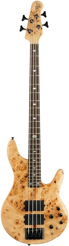 Michael Kelly Pinnacle 4 Electric Bass, Custom Burl, Blemished, Full Straight Front