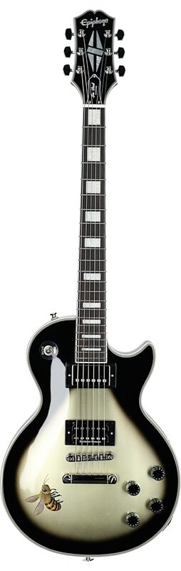 Epiphone Adam Jones Les Paul Custom Electric Guitar (with Case), &quot;Queen Bee&quot; by Mark Ryden, Full Straight Front