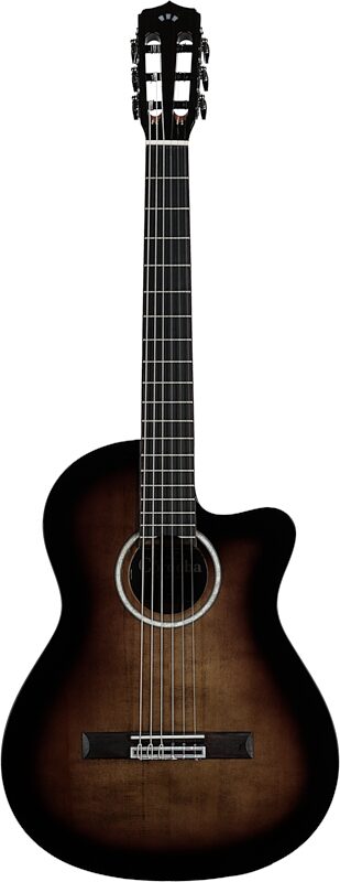 Cordoba Fusion 5 Nylon String Guitar, Sonata Burst, Full Straight Front