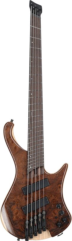 Ibanez EHB1265MS Ergo Bass, 5-String (with Gig Bag), Natural Mocha Lo Gloss, Full Straight Front