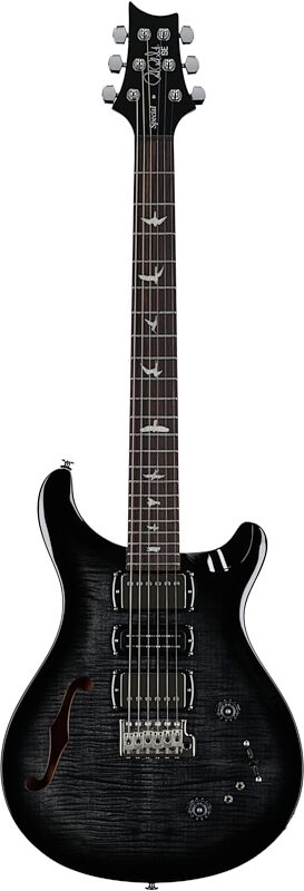 PRS Paul Reed Smith SE Special Semi-Hollow Electric Guitar (with Gig Bag), Charcoal Burst, Full Straight Front