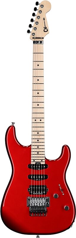 Charvel MJ San Dimas Style 1 HSS Electric Guitar, Metallic Red, Full Straight Front