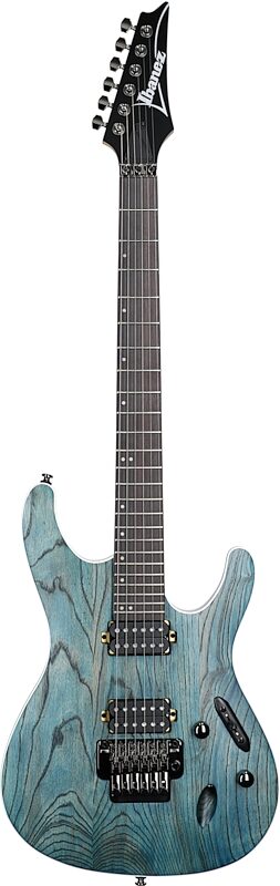 Ibanez S520AH Electric Guitar, Cosmic Blue Stained Flat, Full Straight Front