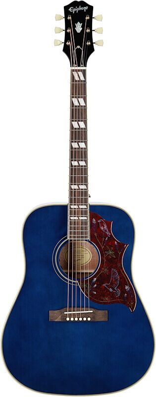 Epiphone Miranda Lambert Bluebird Studio Acoustic-Electric Guitar (with Case), Bluebonnet, Full Straight Front