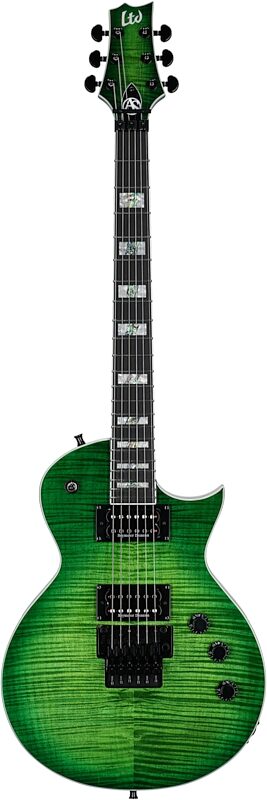ESP LTD Alex Skolnick AS1 Electric Guitar, Lime Burst, Full Straight Front